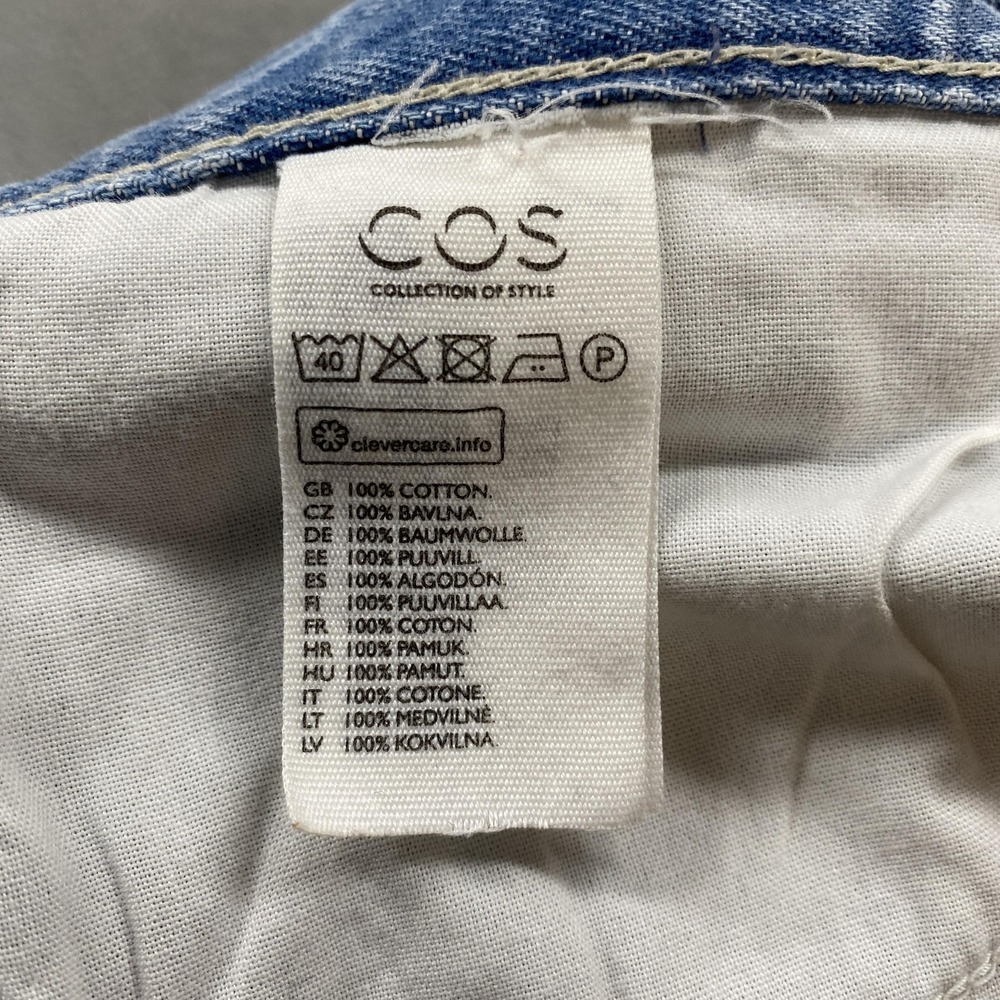 COS Barrel Jeans Womens 27 Light Wash Blue High Rise Ankle Denim Relaxed - Picture 9 of 13